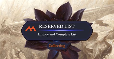 mtg reserved list|The MTG Reserved List: History and Complete Listing .